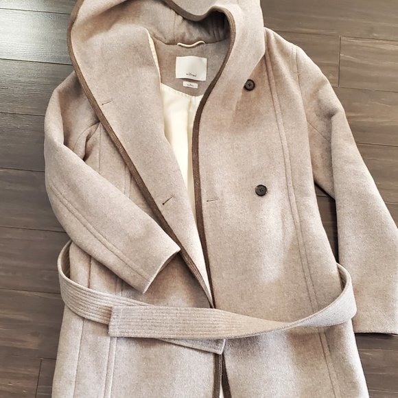 Aritzia Wilfred Wool Borda Coat with hood - Picture 4 of 4